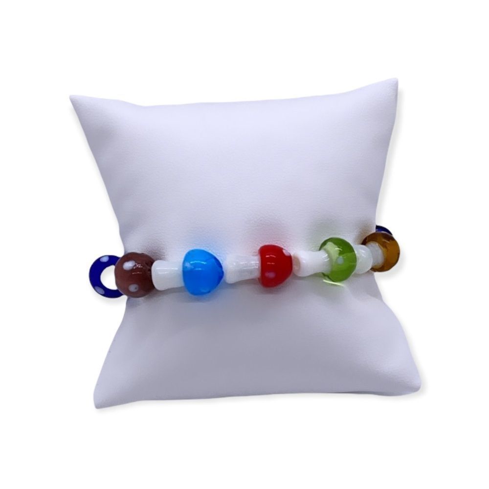 NWT Wool + Pepper Co. Shroomies Glass Beaded Bracelet